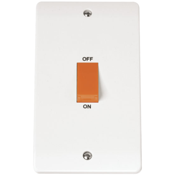 Click Mode 2 Gang 45A DP Vertical Switch