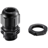 Black 20S/20L IP68 6.2-14mm Dome Gland and Locknut