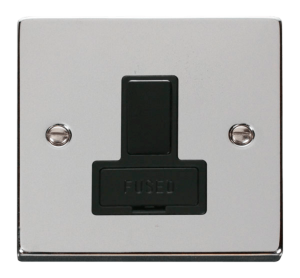 Click Deco Polished Chrome Switched Fused Spur