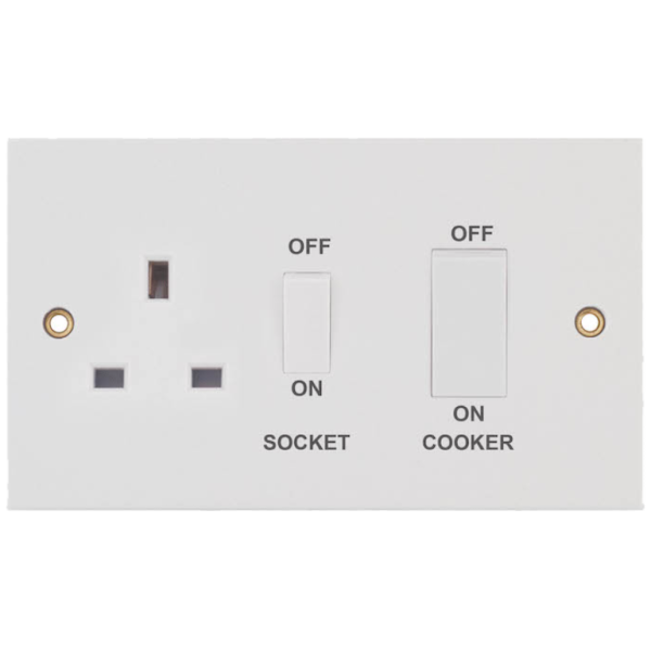 Selectric White 45A DP Cooker Control Unit White Rocker