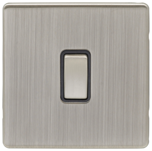 Eurolite Satin Nickel 1 Gang Intermediate Switch