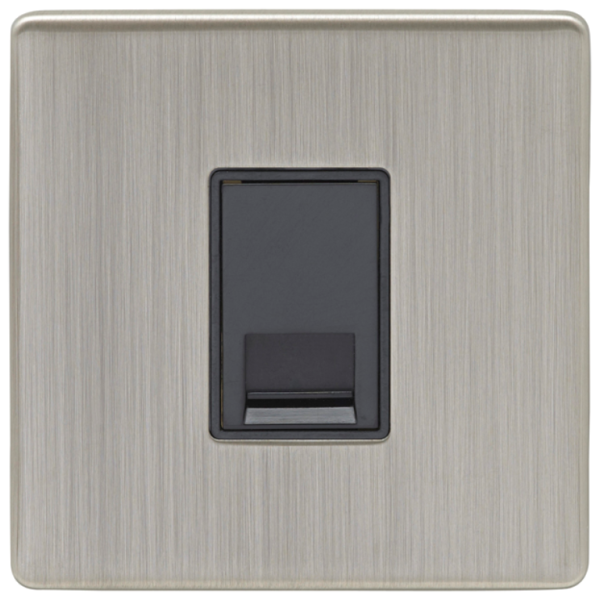 Eurolite Satin Nickel 1 Gang BT Master Socket