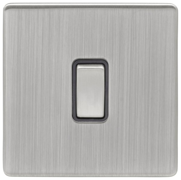 Eurolite Satin Nickel 1 Gang 2 Way Light Switch