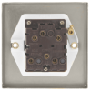 Click Deco Satin Chrome 1 Gang TP Fan Isolator Switch - Image 2