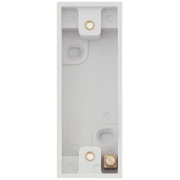 Selectric White 1 Gang Architrave Patress