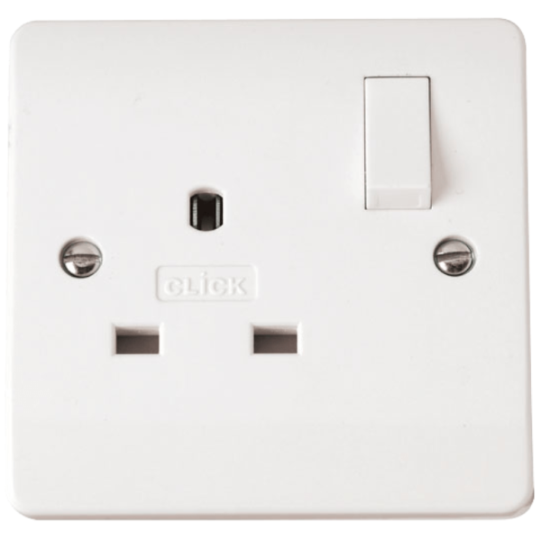 Click Mode 1 Gang Non-Standard Switched Socket