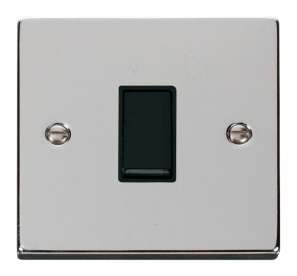 Click Deco Polished Chrome 1 Gang 2 Way Light Switch