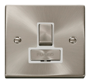 Click Deco Satin Chrome Switched Fused Spur