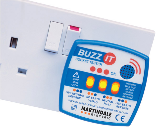 Martindale Buzz-It 13A 240v Socket Tester Audible Buzzer