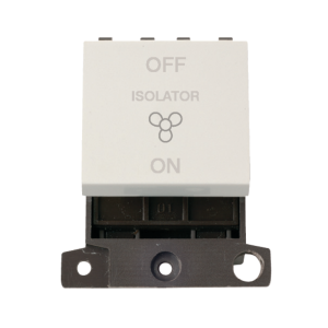 Polar White 10A TP Fan Isolator Module