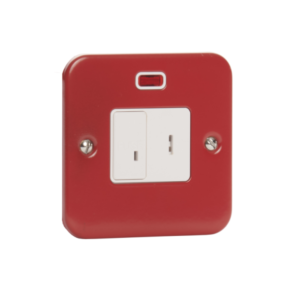 Contactum Metalclad Red Key Switch Spur Neon