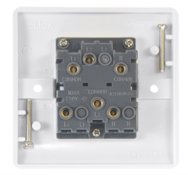 Click Mode 1 Gang TP 10A Fan Isolator Switch - Image 2