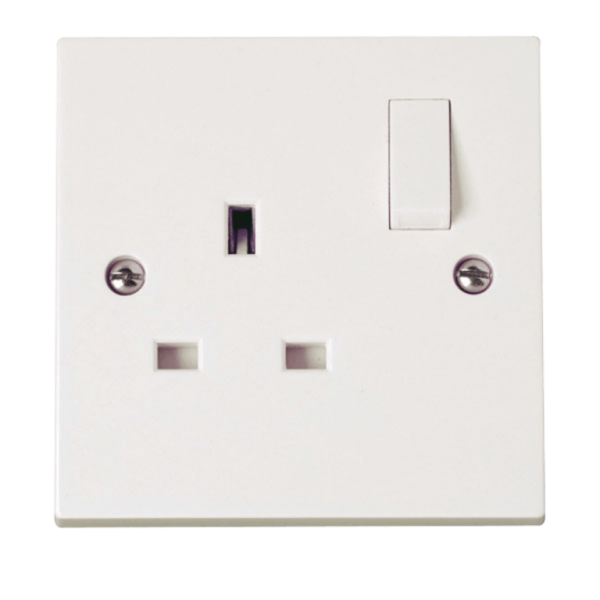 Click Polar 1 Gang 13A SP Switched Socket