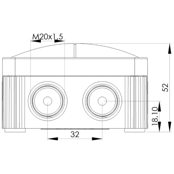 Black 206 IP66 Combi Box with Wago Connectors - Image 3