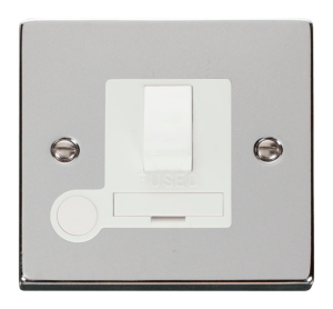 Click Deco Polished Chrome Switched Fused Spur Flex Outlet
