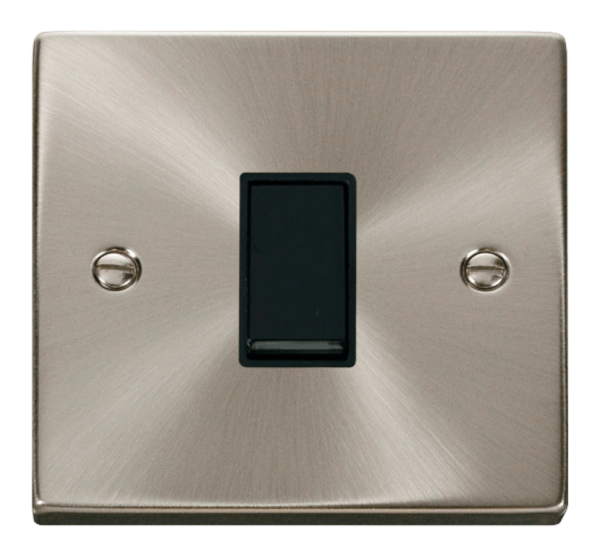 Click Deco Satin Chrome 1 Gang 2 Way 10Ax Switch