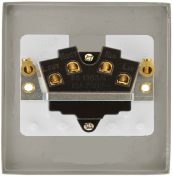 Click Deco Polished Chrome Unswitched Fused Spur - Image 2