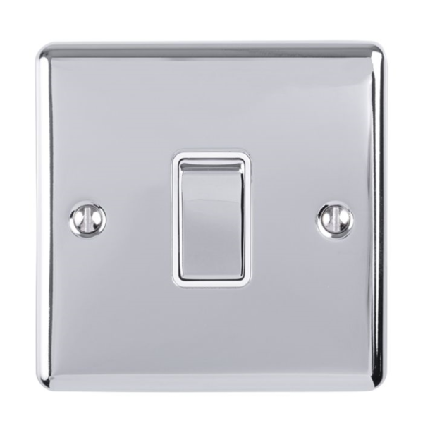 Eurolite Polished Chrome 20A Switch White Insert