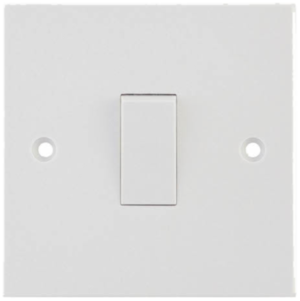 Selectric White 10A Push Switch