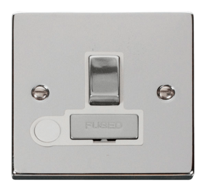 Click Deco Polished Chrome Switched Fused Spur Flex Outlet