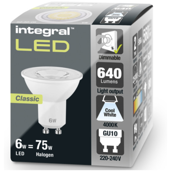 Lamp, LED GU10 Dimmable, 36Deg Beam - Image 2