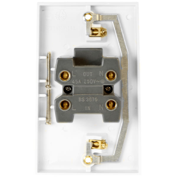 Click Polar 2 Gang 45A DP Vertical Switch Neon - Image 2