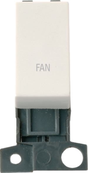 Polar White 10Ax DP Switch Module Fan